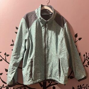 Women’s mint/teal FreeCountry XXL fleece lined jacket with inside pockets